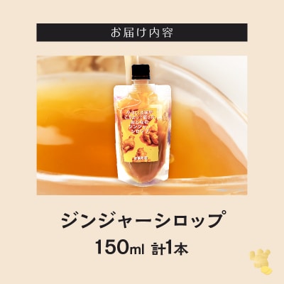 ＼ポスト投函/都農町産ジンジャーシロップ(計1本) 生姜 加工品 国産_T024-013