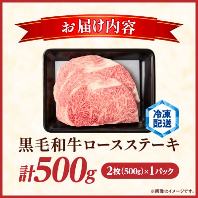 ≪宮崎県産≫黒毛和牛ロースステーキ(計500g) 肉 牛 牛肉 焼肉 国産_T030-215