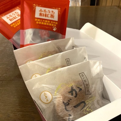 和紅茶とかつどら3個セット【白あん】