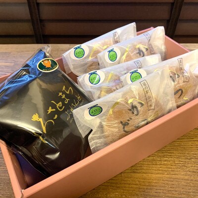 珈琲とかつどら5個【城里町ブレンド(ドリップバッグ)/季節の果物】