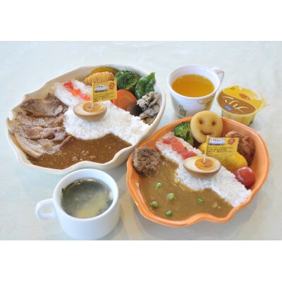 ホロルの湯の藤井川ダムカレー皿(小)