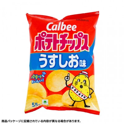 カルビー ポテトチップス うすしお味 1ケース(55g×16袋) 数量限定
