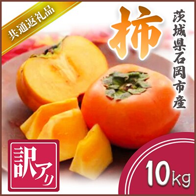 【2025年10月より順次発送予定】訳あり　柿　10kg(県内共通返礼品:石岡市産)