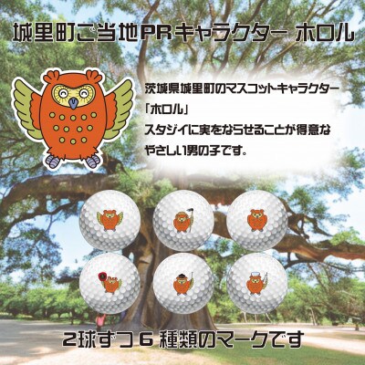 ゴルフボール　キャロウェイ　クロムソフト　ご当地キャラ　ホロル　イラスト入り　2ダース