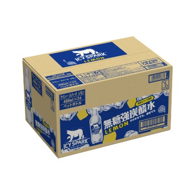 【コカ・コーラ社】アイシー・スパーク from カナダドライ レモン490ML PET×24本