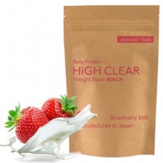 HIGH CLEAR ウェイトダウンマッハプロテイン 1kg(約40回分) ストロベリーミルク味