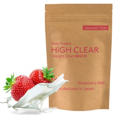HIGH CLEAR ウェイトダウンマッハプロテイン 1kg(約40回分) ストロベリーミルク味