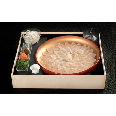 年末年始可　ミシュラン三ツ星獲得★★★料亭山田屋【白子付】とらふぐ刺しふぐ鍋セット(3人前)[冷蔵]