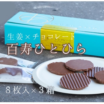 百寿ひとひら　ミニ臼杵せんべい(生姜×有機チョコレート)計24枚