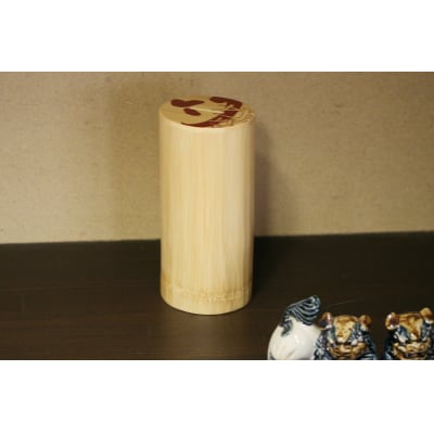 竹筒の貯金箱【緑】