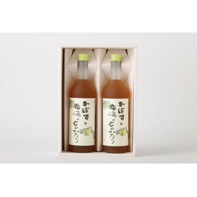 臼杵産のカボスをブレンドした梅酒「かぼすと梅酒のものがたり」2本セット