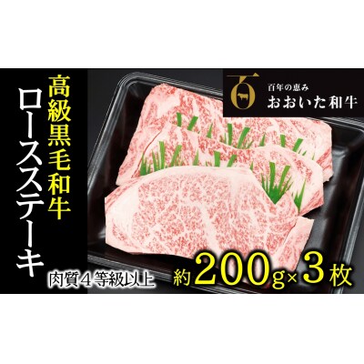 A4ランク以上★おおいた和牛　黒毛和牛ロースステーキ(計600g)