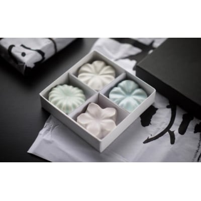 〔臼杵焼〕輪花箸置き【4個セット】