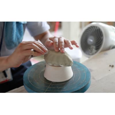 【ペア2名様体験チケット】臼杵焼豆皿つくり体験とほんまもん野菜ランチ