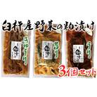 地元酒蔵の酒粕で漬けた粕漬け3種セット(うり・きゅうり・セロリ)