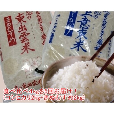【定期便/全5回】五ツ星お米マイスター厳選・こだわり米　毎日食べ比べ(計20kg) | ふるさと納税のお礼品