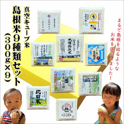 ごはんソムリエ厳選!真空キューブ島根米9種類セット(300g×9種)
