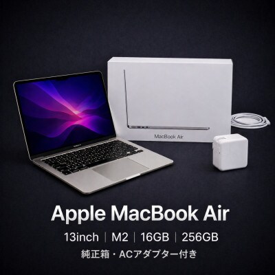【法人リースアップ品】MacBook Air 13インチ M2 / 16GB / 256GB