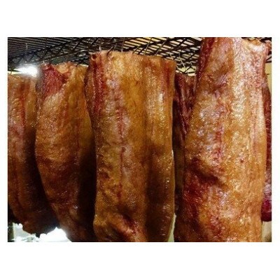 【さとふる限定】 薪・炭火仕上げ特大ベーコンブロック〈650g〉 エーデルワイスファーム B-2