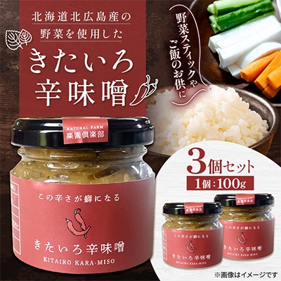きたいろ辛味噌 100g×3個セット