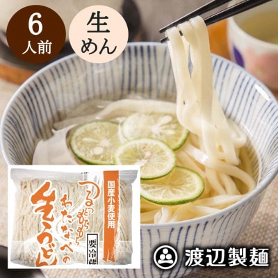 生うどん 渡辺製麺 6人前 1kg 国産小麦使用 冷蔵品 信州八ヶ岳よりお届け