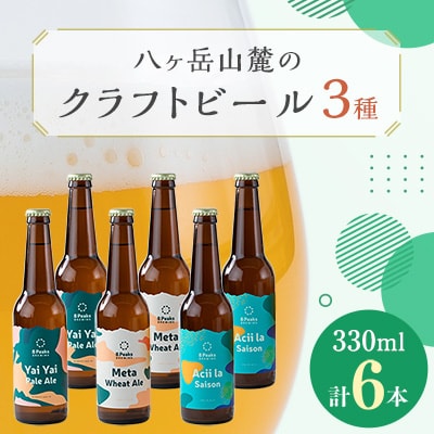 八ヶ岳山麓のクラフトビール6本セット【ギフトに】【パーティやBBQに!】【JGBA2024銅賞受賞】