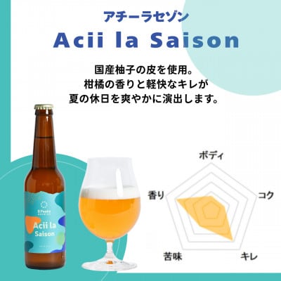 【夏季限定】八ヶ岳山麓のクラフトビール4本セット【Acii la Saison4本】