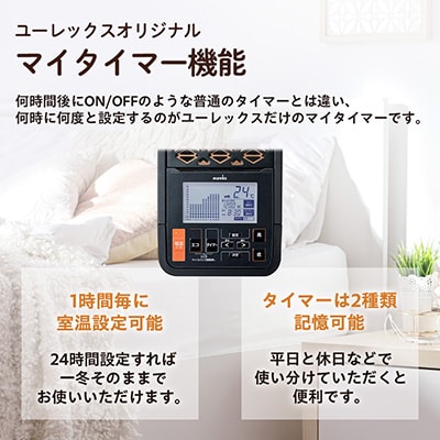 長野県で生産されている風がでない電気暖房　ヘリテイジヒーター(ホワイト/テラコッタ)
