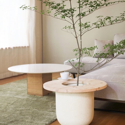長野県の職人が作成する観葉植物用のテーブル ラージサイズ(60cm)
