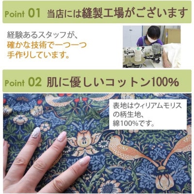 カバー&クッション 45cm角 Hセット(ウイローボウ:赤) Fabric by ベストオブモリス