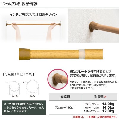 北欧風 つっぱり棒付間仕切りカーテンSET 幅130×丈180cm ボタニカル柄(OK)