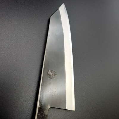 【祐和】三徳包丁　黒打　165mm