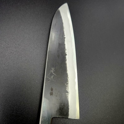 三徳包丁　黒打　165mm