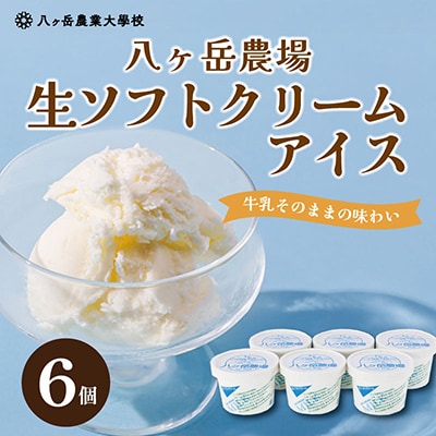 八ヶ岳農場 生ソフトクリームアイス 6個