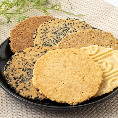 茅野の人気煎餅詰め合わせ【風呂敷】計6パック入り