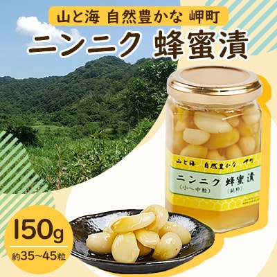 山と海 自然豊かな 岬町  にんにく  蜂蜜漬け (小～中粒) (純粋)  にんにく加工食品