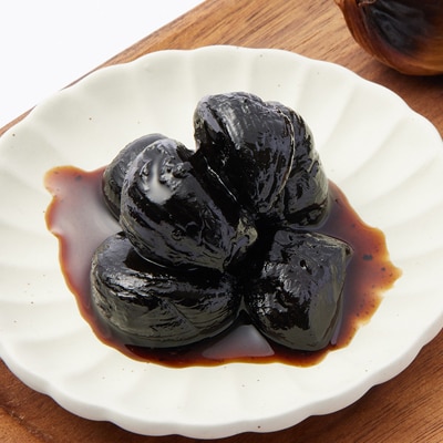 山と海 自然豊かな岬町  黒ニンニク  蜂蜜漬け300g(中～大粒)  (純粋)  にんにく加工食品