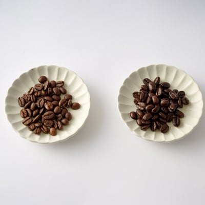 白のブレンド&赤のブレンド(豆)