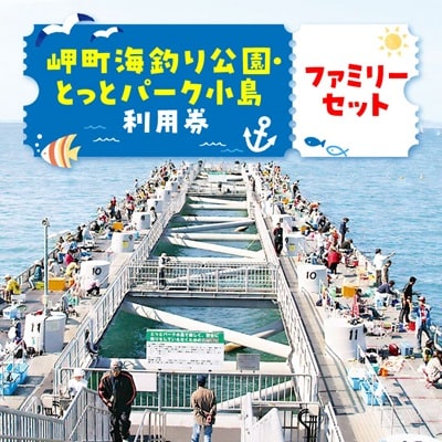 岬町海釣り公園・とっとパーク小島利用券【ファミリーセット】