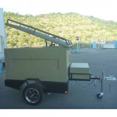 国産アルミニウム製軽カーゴトレーラー【M1タイプ】(軽規格)普通免許で牽引OK!
