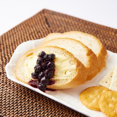 《2個》岬町ブルーベリーコンフィチュール(ジャム)380g×2　甘さ控えめ/添加物不使用