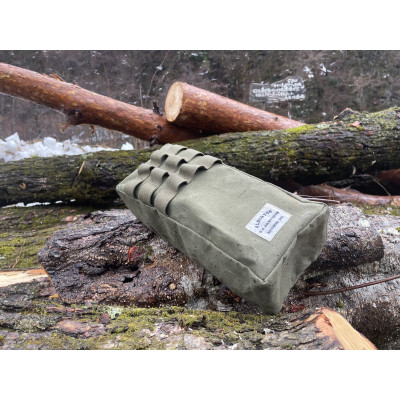 アルバートン社の米軍帆布で作ったツールボックス　カーキードラブ