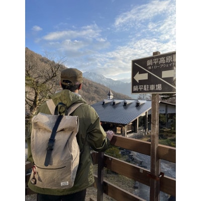 ALBERTON社の米軍帆布ARMY DUCKのロールバックパック　ブラック色