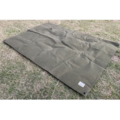 ALBERTON　米軍防水帆布のグランドシート　カーキードラブ