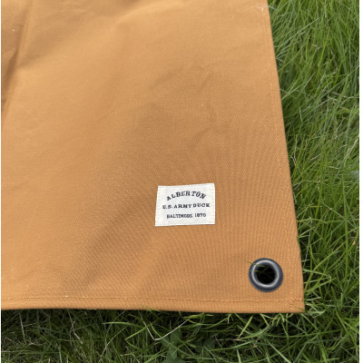 ALBERTON　米軍防水帆布のグランドシート　キャメル