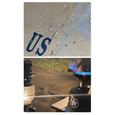 ALBERTON　米軍防水帆布のグランドシート　キャメル