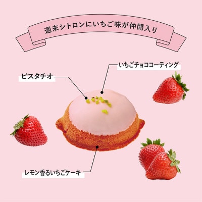 【国産バター使用・大人気レモンケーキの姉妹版】週末シトロンいちご味