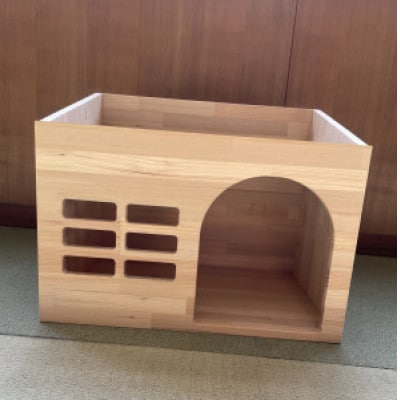 ペット用　木製ハウス(大)(組立不要)