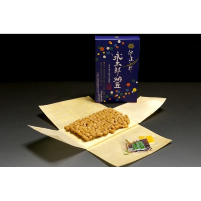 経木手包み小粒納豆90g10箱(無添加味つゆ、からし、宮城の手造り海水塩付き)
