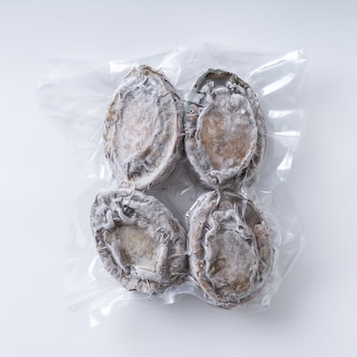 三陸産 天然蝦夷あわび(冷凍)約1kg 6~8個(捌き方・レシピ付き)